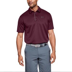 Under Armour Maroon Tech Polo Shirt